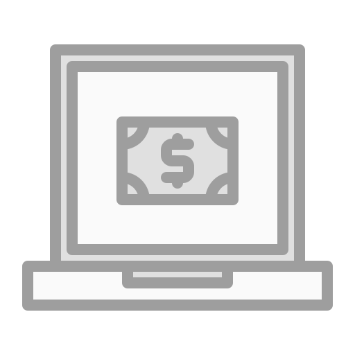 dinero digital icono gratis