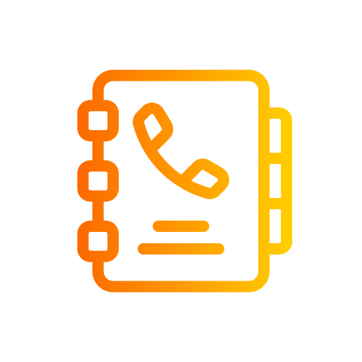 directorio telefónico icono gratis