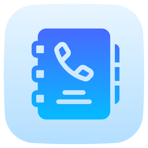 directorio telefónico icono gratis