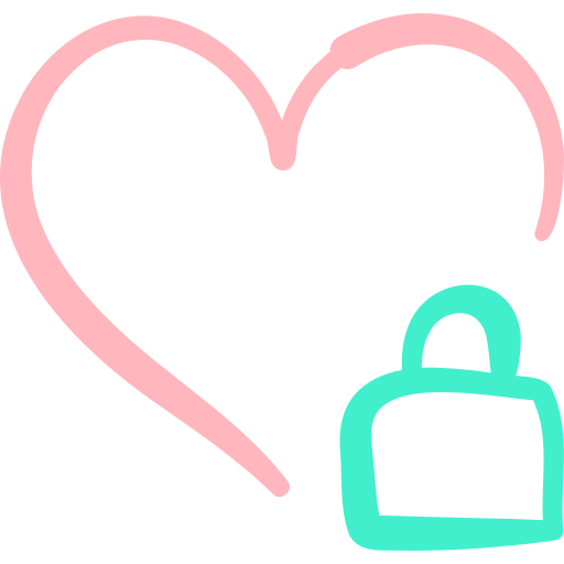 Heart lock free icon Heart lock free icon