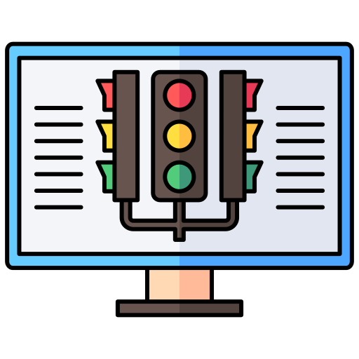 Traffic free icon Traffic free icon