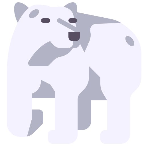 oso polar icono gratis