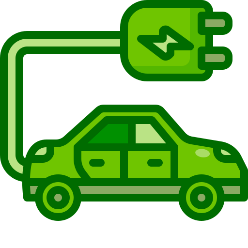 coche eléctrico icono gratis