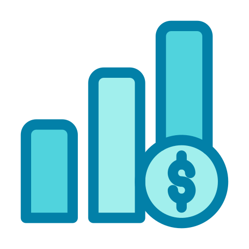 gráfico de crecimiento icono gratis