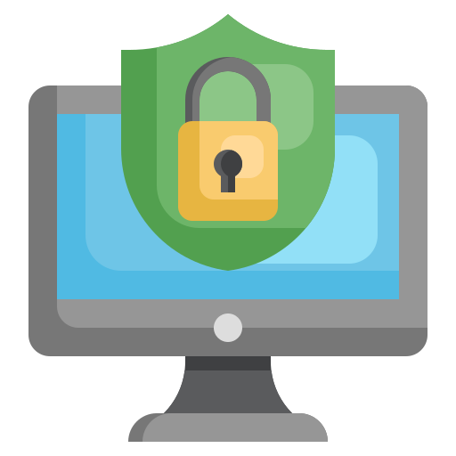 seguridad de datos icono gratis