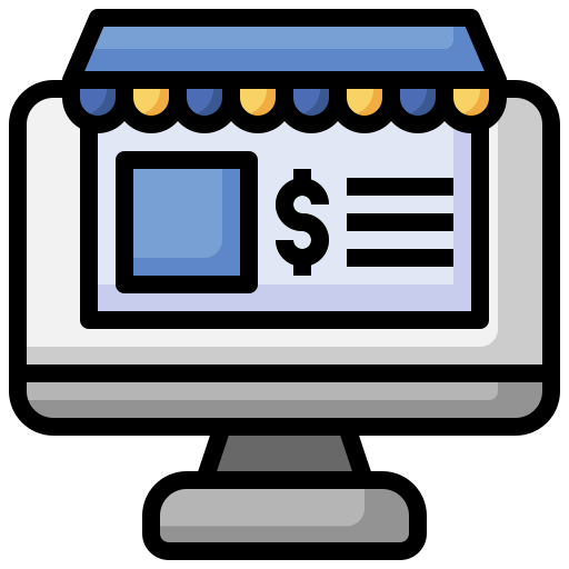 tienda online icono gratis