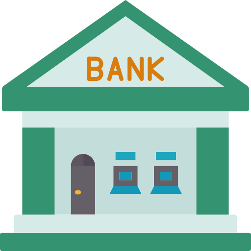 Bank Amethys Design Flat icon