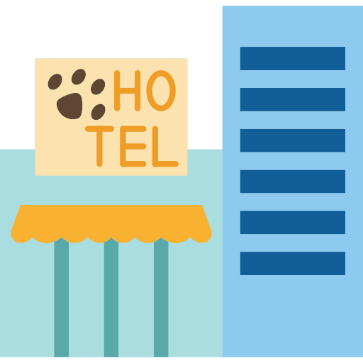 hotel de mascotas icono gratis