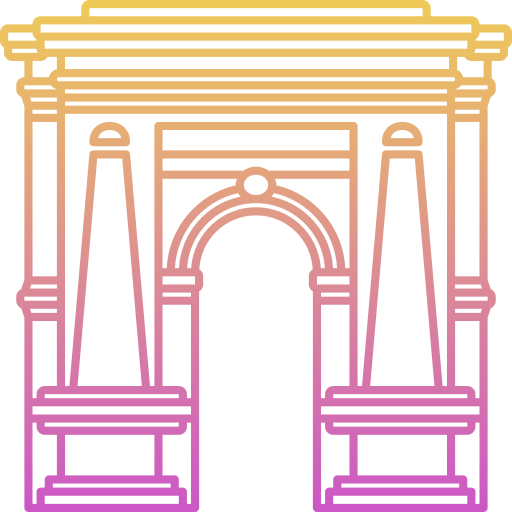 Triumphal arc Generic Gradient icon