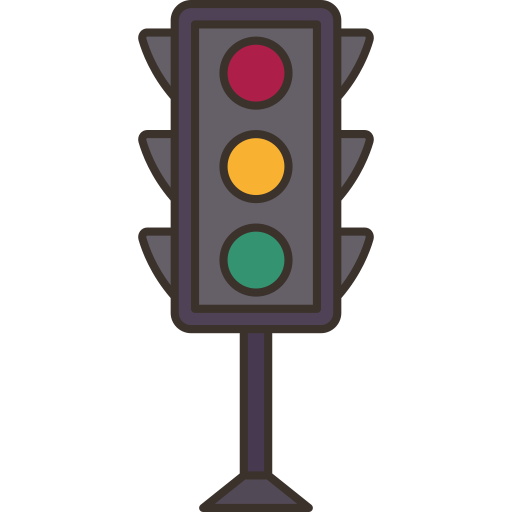 Traffic light Amethys Design Lineal Color icon