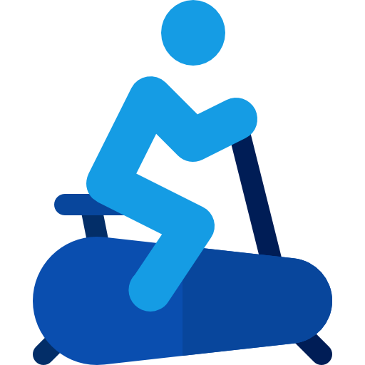 Stationary bicycle Basic Rounded Flat icon