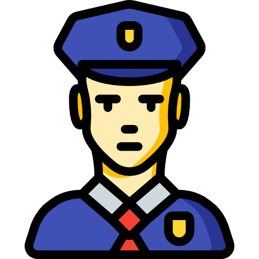 policier Icône gratuit policier Icône gratuit