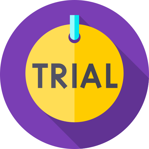 Flat Circular Flat Trial icon