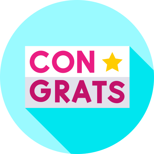 Congratulation free icon Congratulation free icon