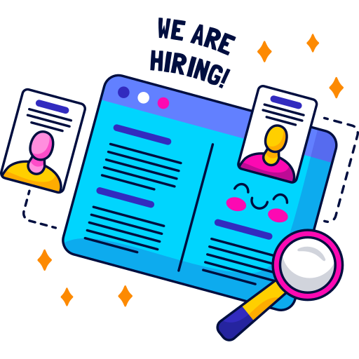 Hiring free sticker Hiring free sticker