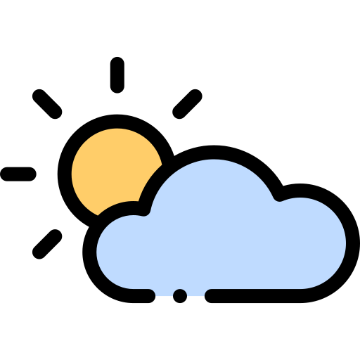 Cloudy Detailed Rounded Lineal color icon