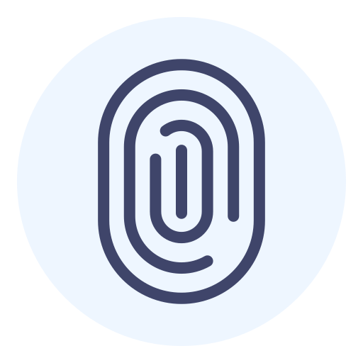 huella dactilar icono gratis