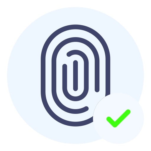 huella dactilar icono gratis