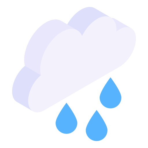 Raining Generic Isometric icon