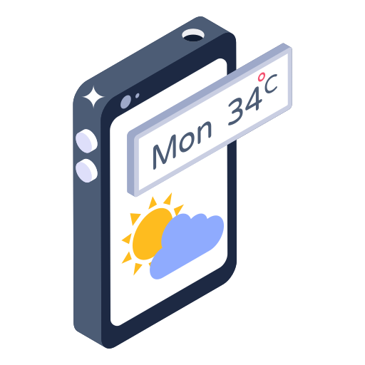 aplicación meteorológica icono gratis