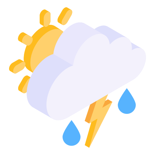 Rainy day Generic Isometric icon