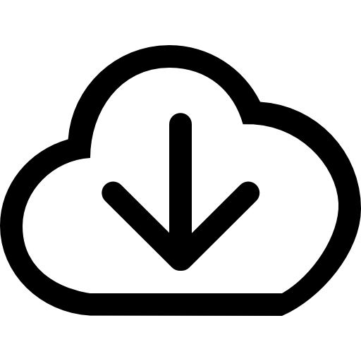 descargar desde la nube de internet icono gratis