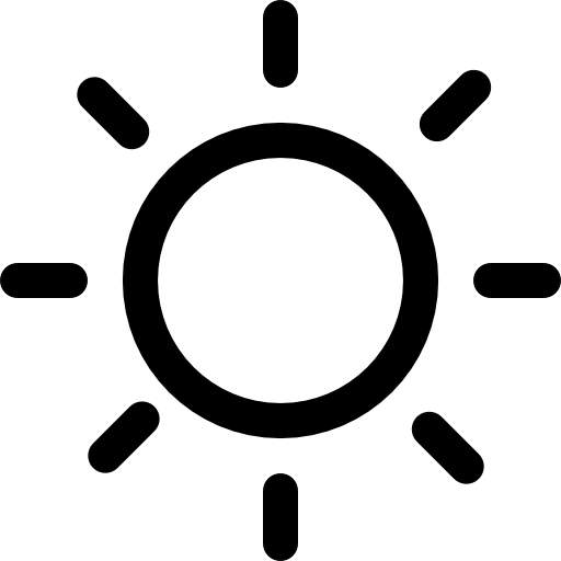 Sun sunny day weather forecast icon Royalty Free Vector