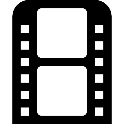 pieza de tira de película de dos fotogramas icono gratis