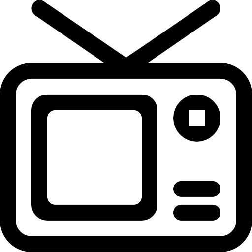 esquema de televisión icono gratis