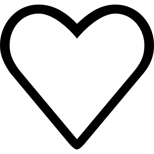 heart outline with transparent background