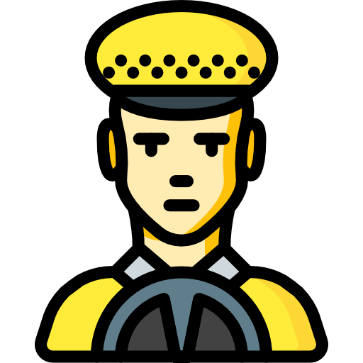 conductor de taxi icono gratis