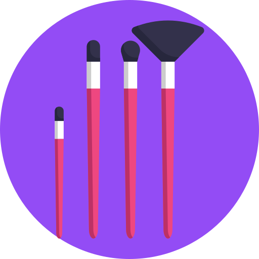 pinceles de maquillaje icono gratis