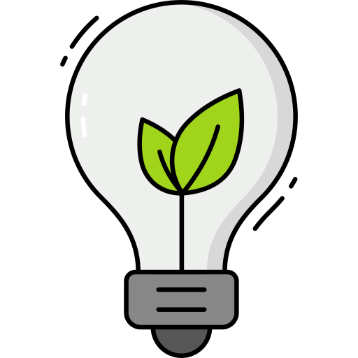 Icônes D'écologie D'ampoule Et De Lampe à Led Course Modifiable