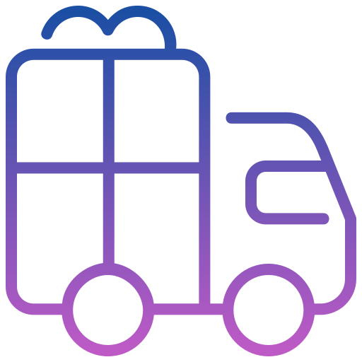camión de reparto icono gratis