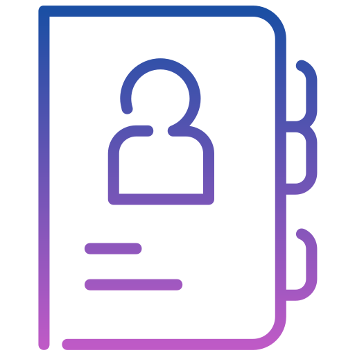 libro de contactos icono gratis