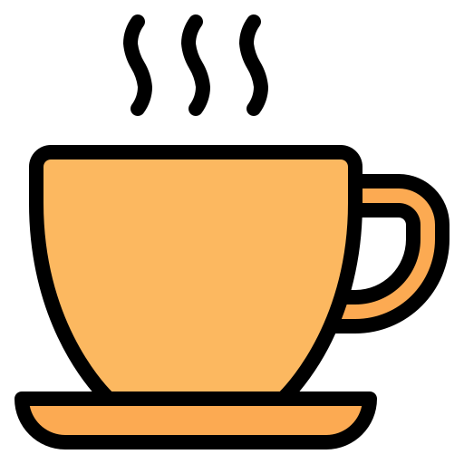 Coffee cup icon on transparent background tea Vector Image