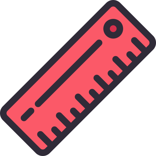 Ruler Generic Outline Color icon