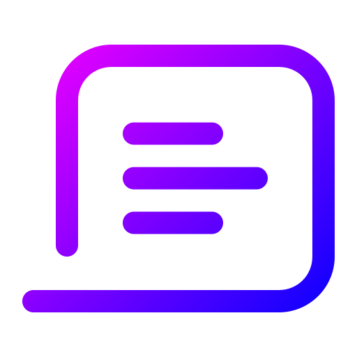 Chat Generic Gradient icon