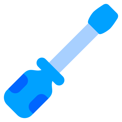 Screwdriver Generic Blue icon