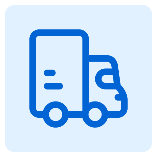 camión de reparto icono gratis