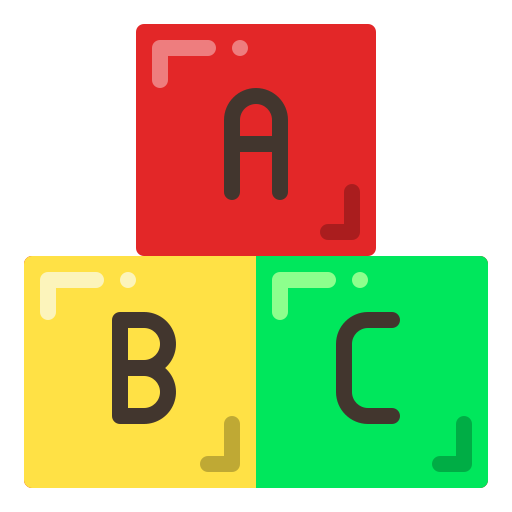 bloque abc icono gratis