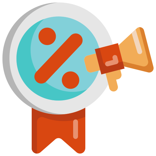 desconto grátis ícone