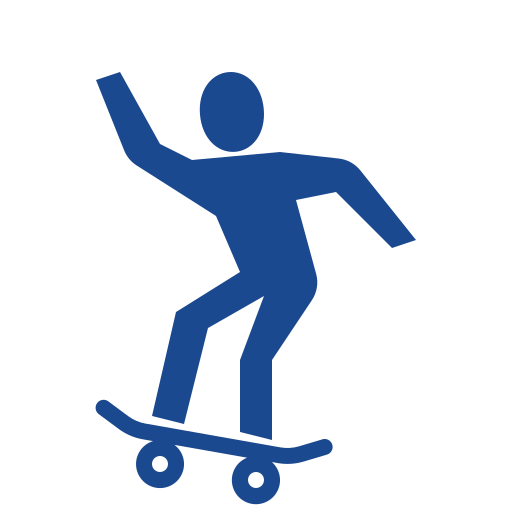 Skateboarding free icon