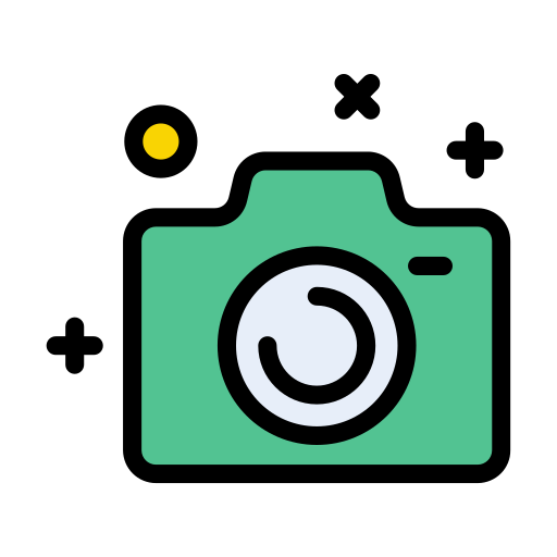 Photography Vector Stall Lineal Color icon