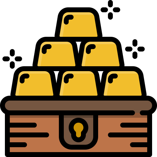 barra de oro icono gratis