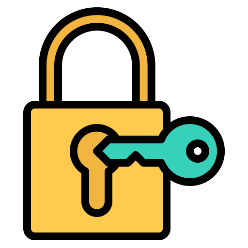 Padlock Generic Outline Color icon