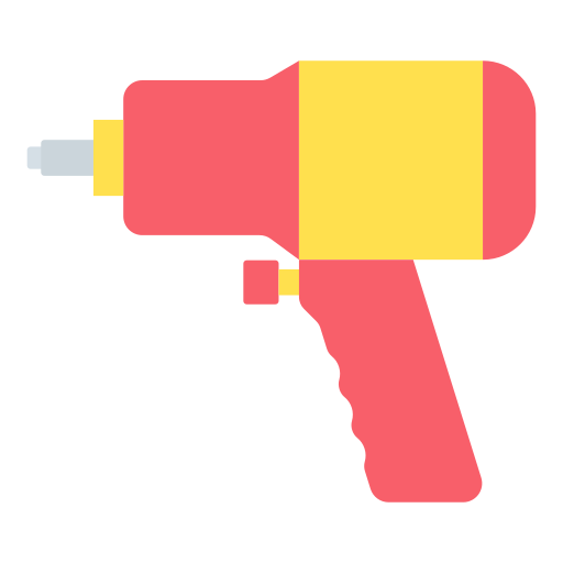 pistola de impacto de aire icono gratis