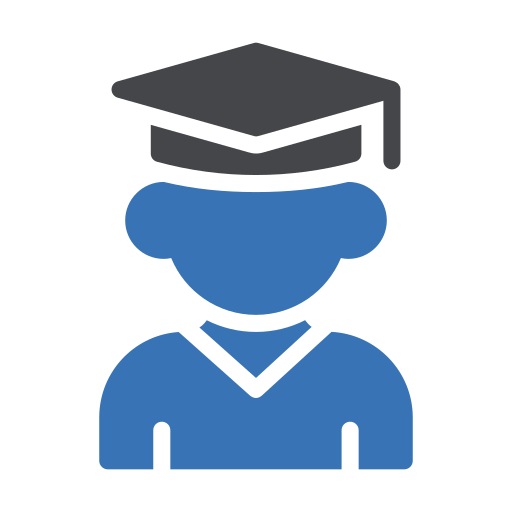 Graduation Generic Blue icon