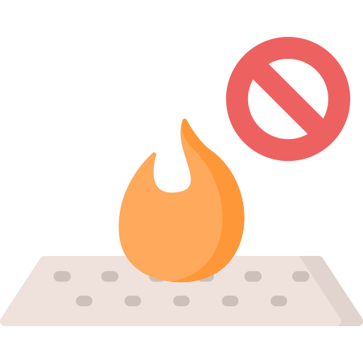 Flameproof fabric free icon Flameproof fabric free icon