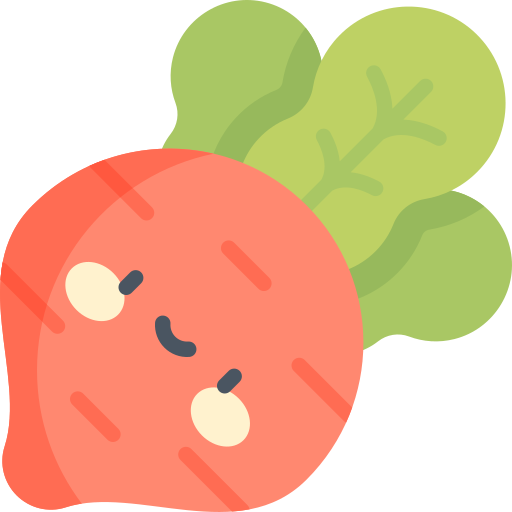 Radish Kawaii Flat icon